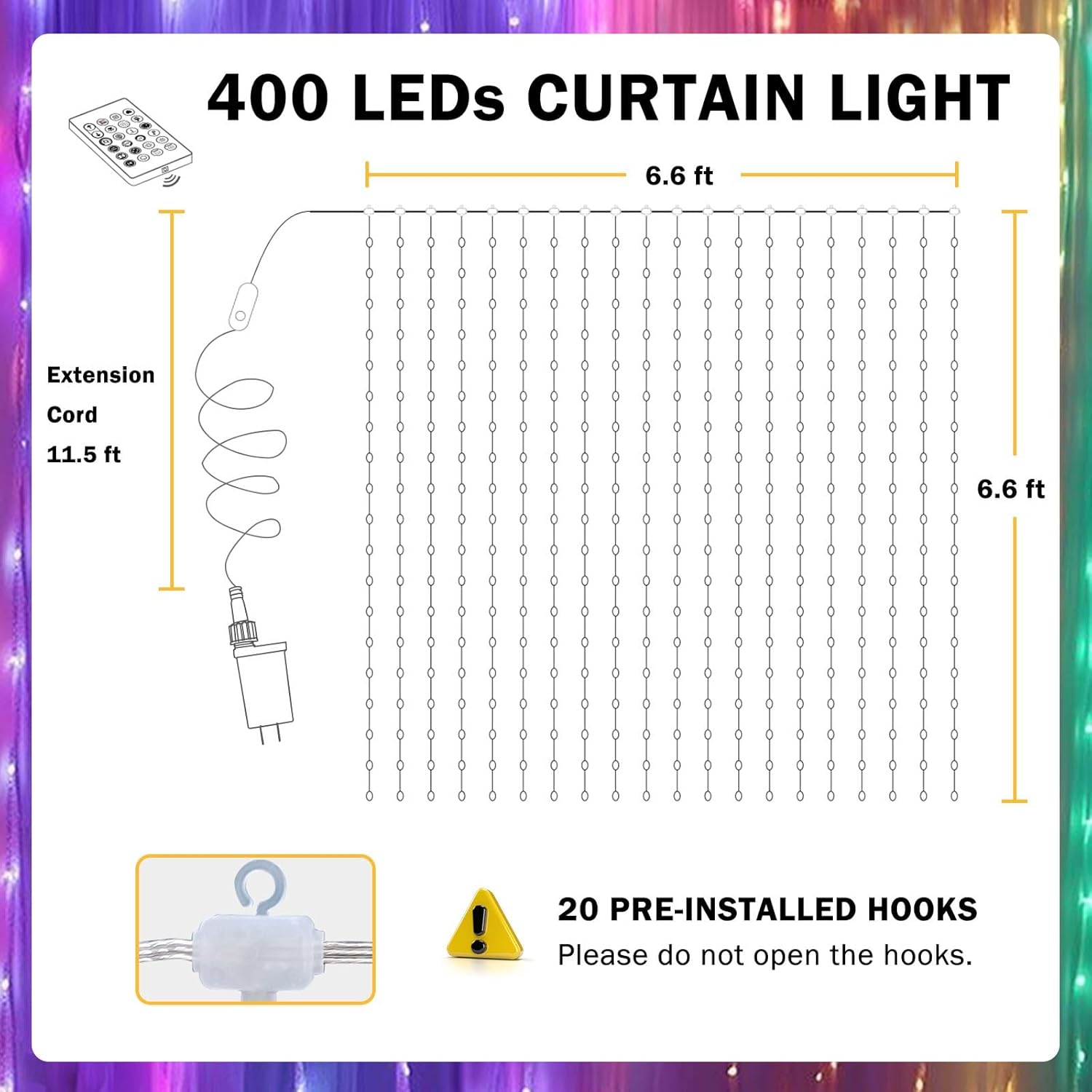 GLOW TALES 400LEDs Smart Curtain Lights