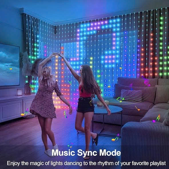 GLOW TALES 400LEDs Smart Curtain Lights